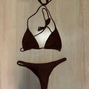 Benoa Swim Chocolate Brown Bikini Set